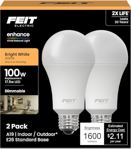 Feit Electric 電球 4個パック 2箱セット Amazon.com: Feit Electric Led 100 W Dimmable Replacement Bright